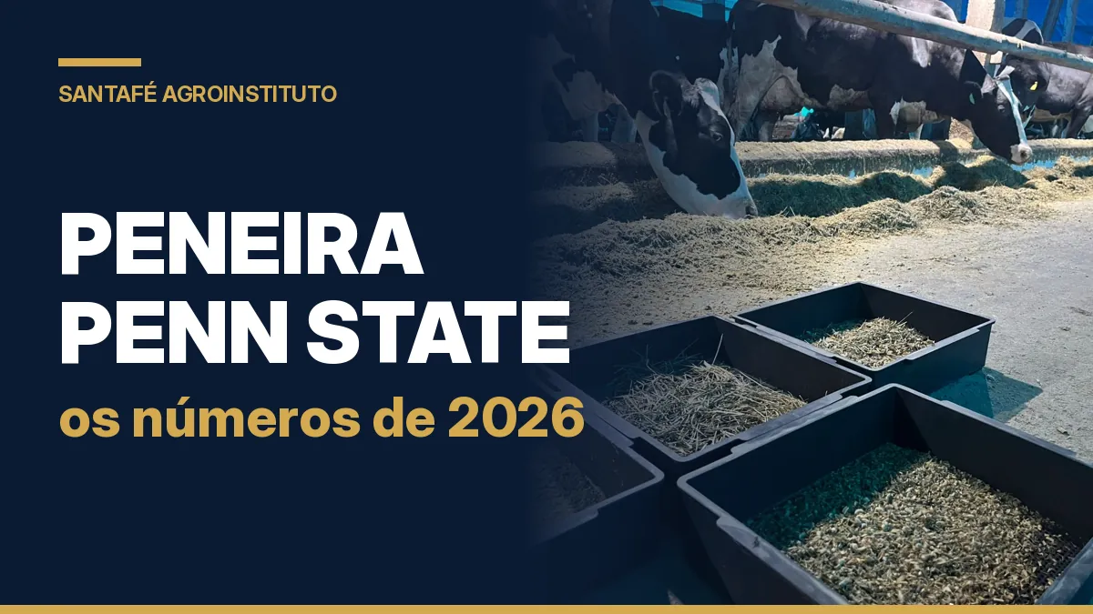 Peneira Penn State: separador de partículas para TMR no corredor do cocho